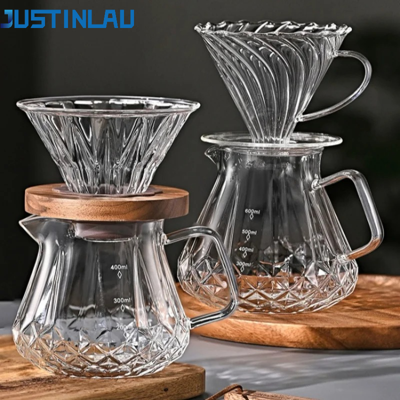 Espresso Shot Glass - JUSTINLAU Zestaw do kawy przelewowej, dzbanek