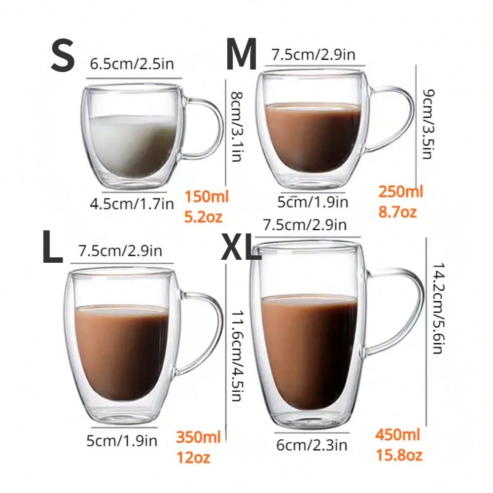 1 szt. Dwuścienny kubki szklan – Espresso Shot Glass recenzja i cena